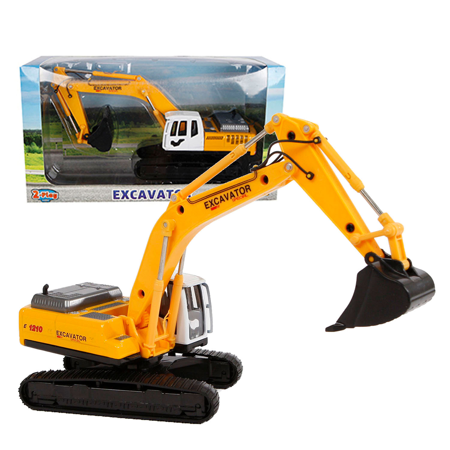 Metalen graafmachine 22 cm