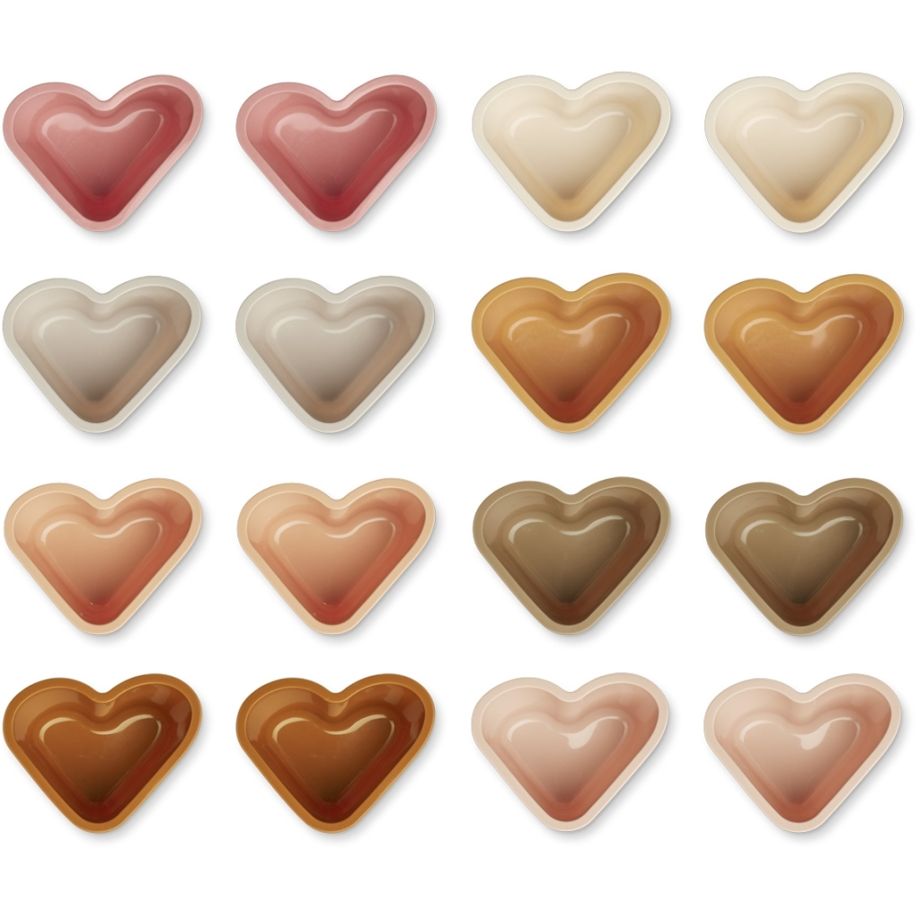 Liewood Cupcakes Tilo Heart Rose Multi Mix - 16 stuks