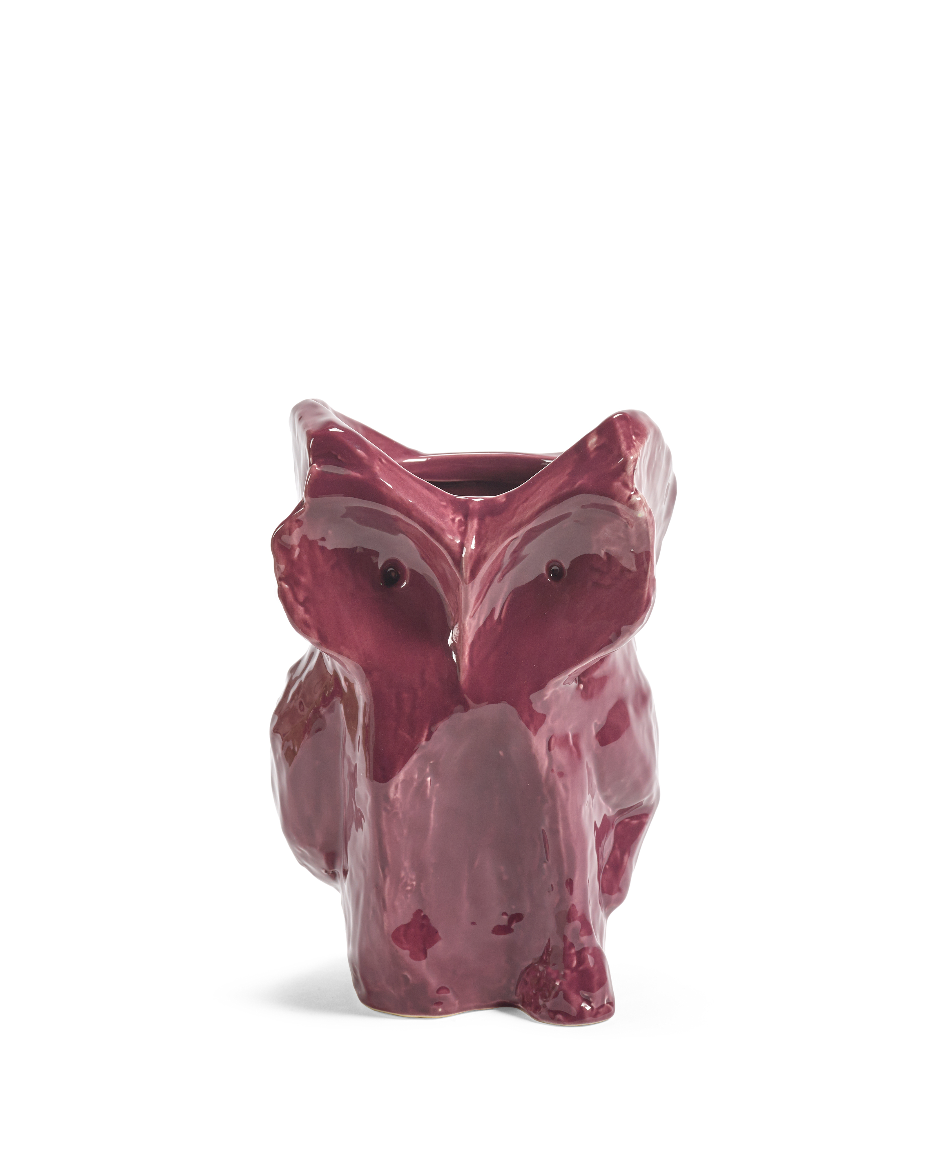Serax Vaas Owl After Midnight Aubergine 16.5x15.5x23 cm - by Marni