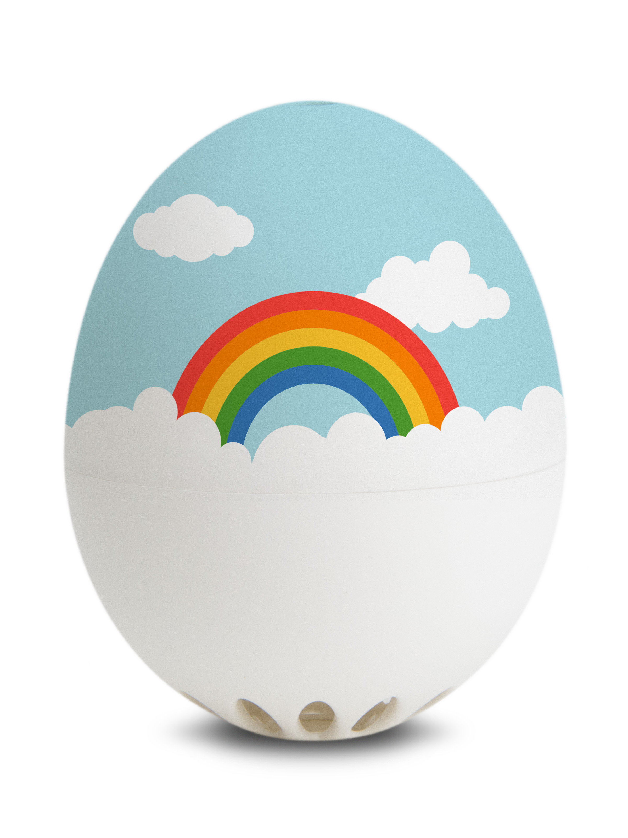 Brainstream Ei Kookwekker BeepEgg Rainbow - 5.4x9 cm - PiepEi - met Muzikale Timer