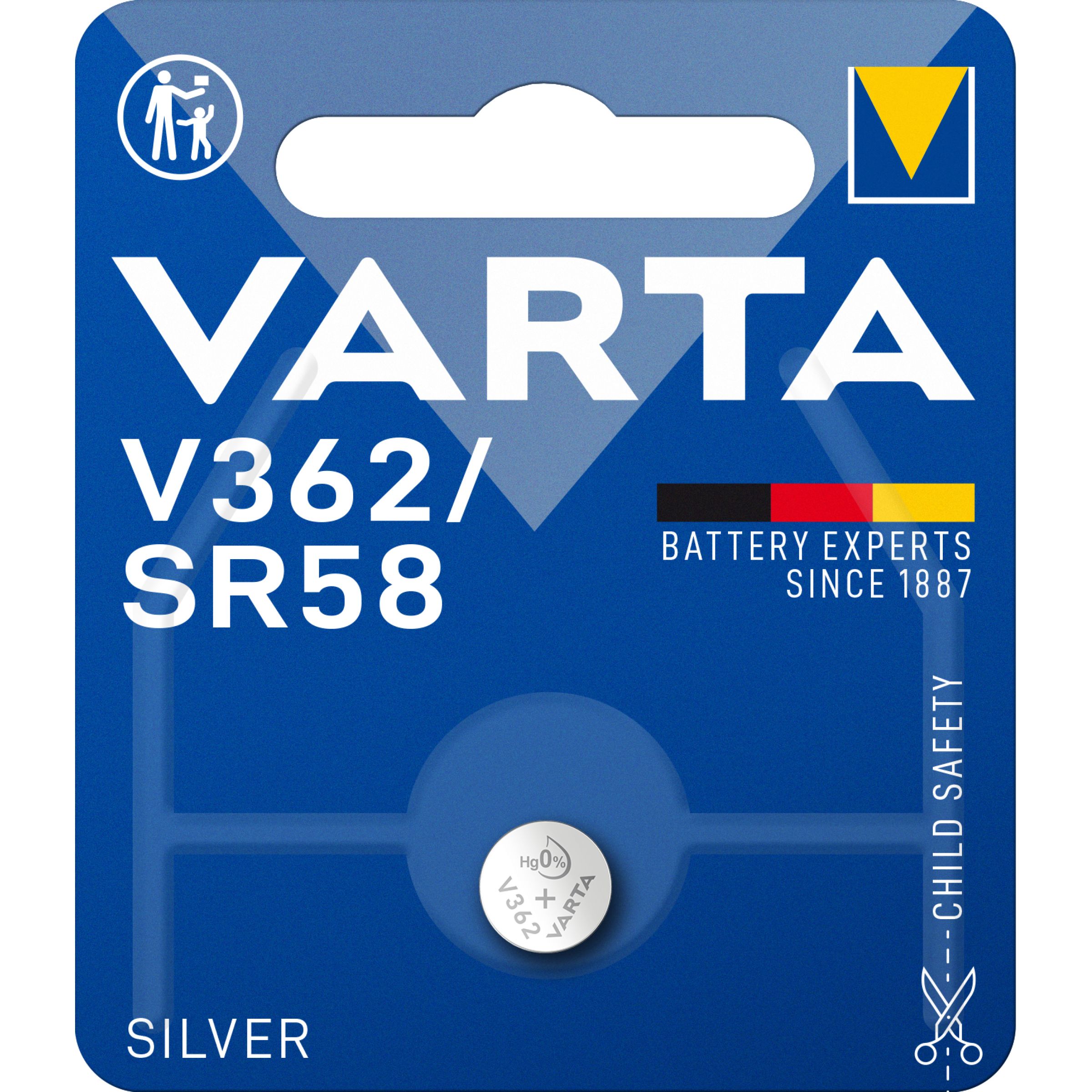 Varta Knoopcel Batterij V362 SR721SW - 1 stuk op blister