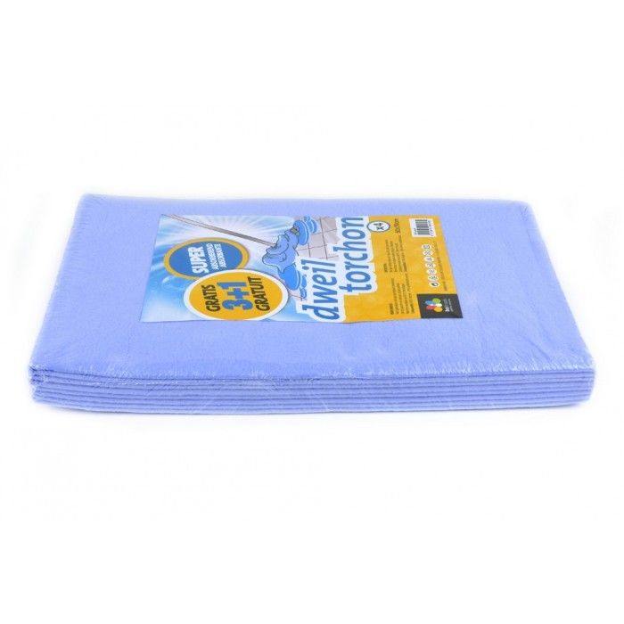 Viscose Dweil Blauw 50x70 cm - Superabsorberend - 3+1 Gratis