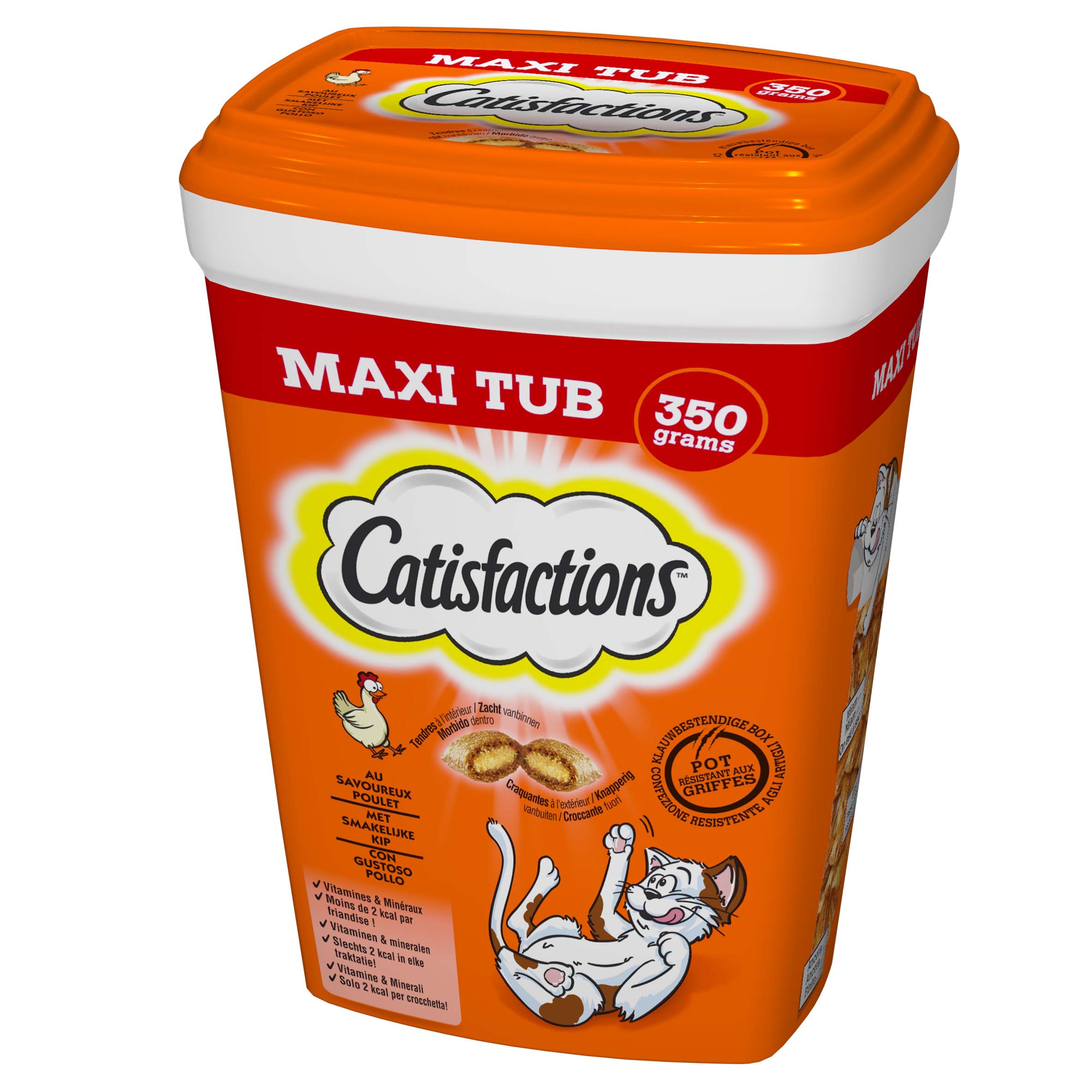 Catisfactions Tub Kip 350 g in herbruikbaar Doosje