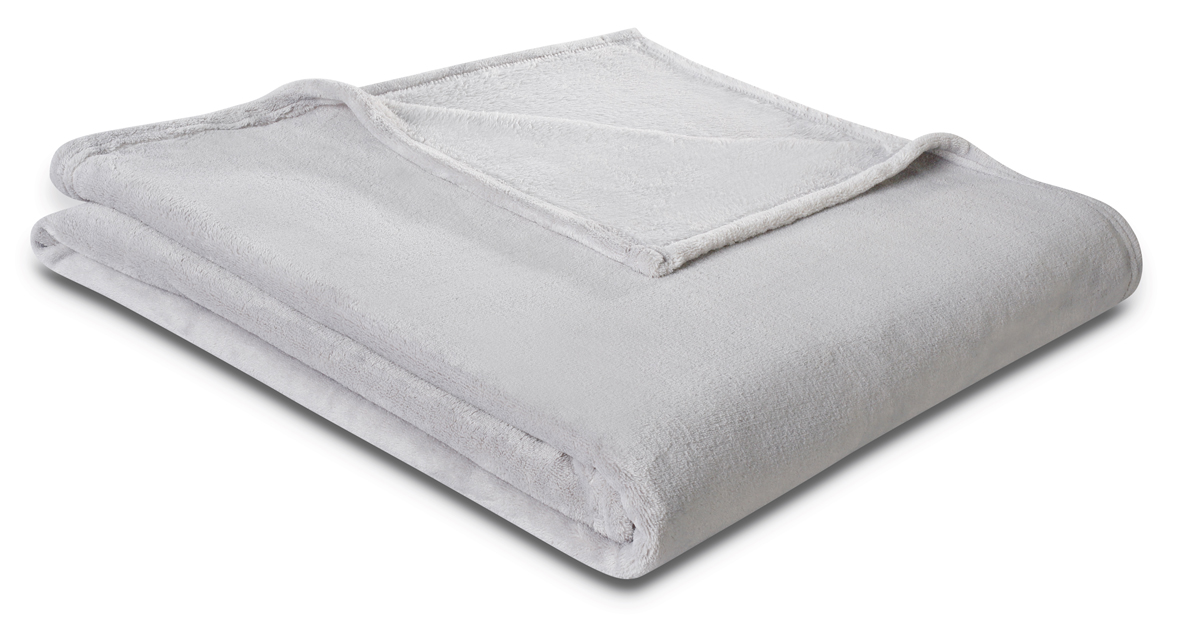 Biederlack Plaid Soft&Cover Zilver 150x200 cm