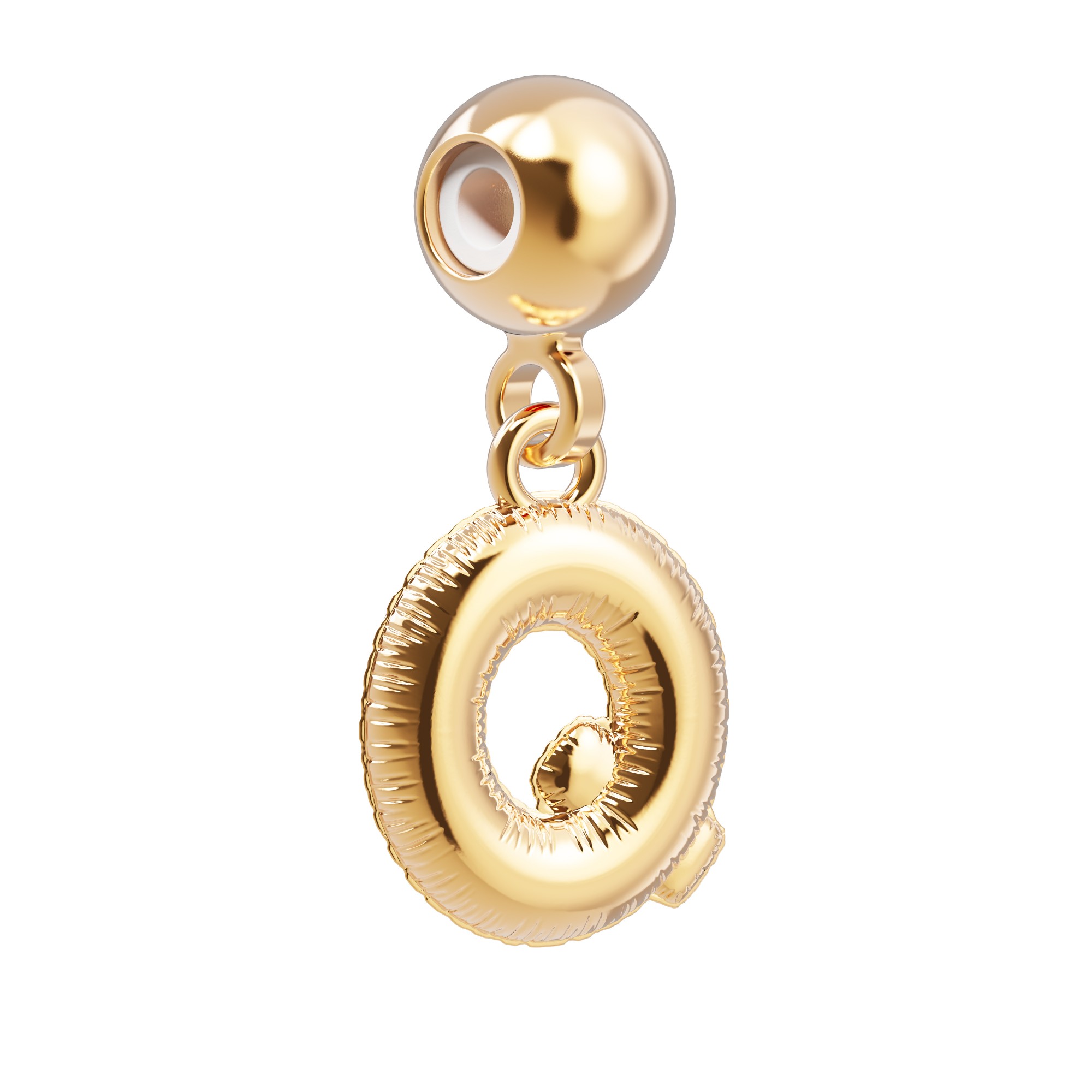 Chocli Charm Letter Q - 18K Gold Plated