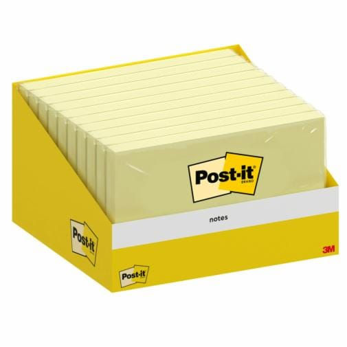 Post-It Notes - 76x127 mm - 100 vel Geel
