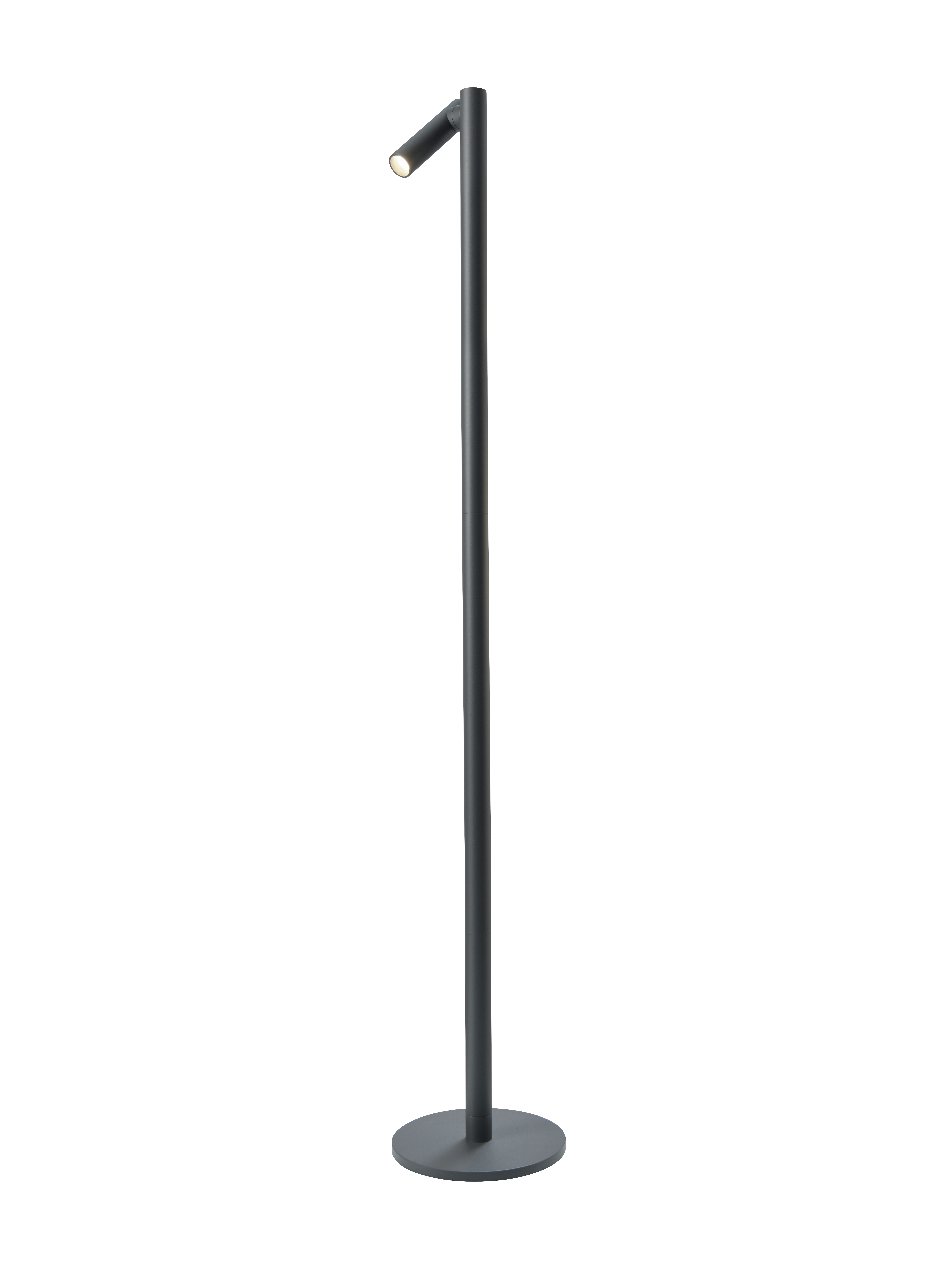 Sompex Vloerlamp Tubo Antracit 7x120 cm- Dimbaar - 360° Draaibaar - Oplaadbaar - voor Binnen en Buiten