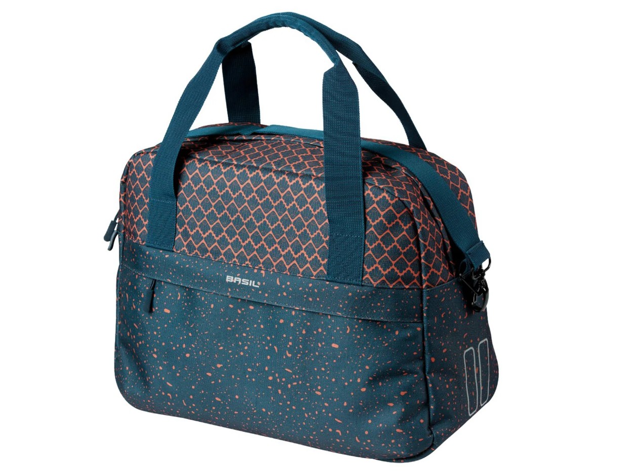 Basil Flair Carry All Bag Fietstas 18l Navy Print
