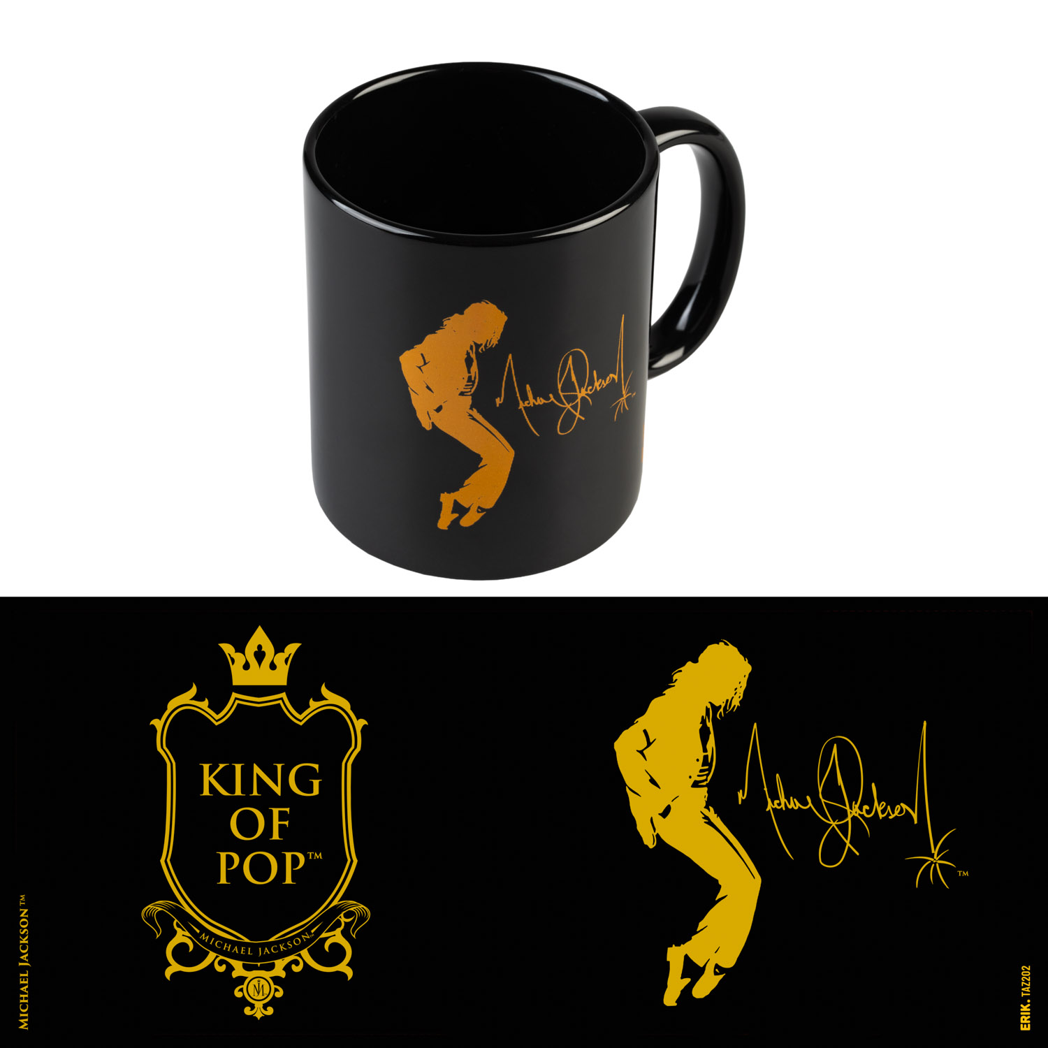 Michael Jackson Mok King of Pop Zwart