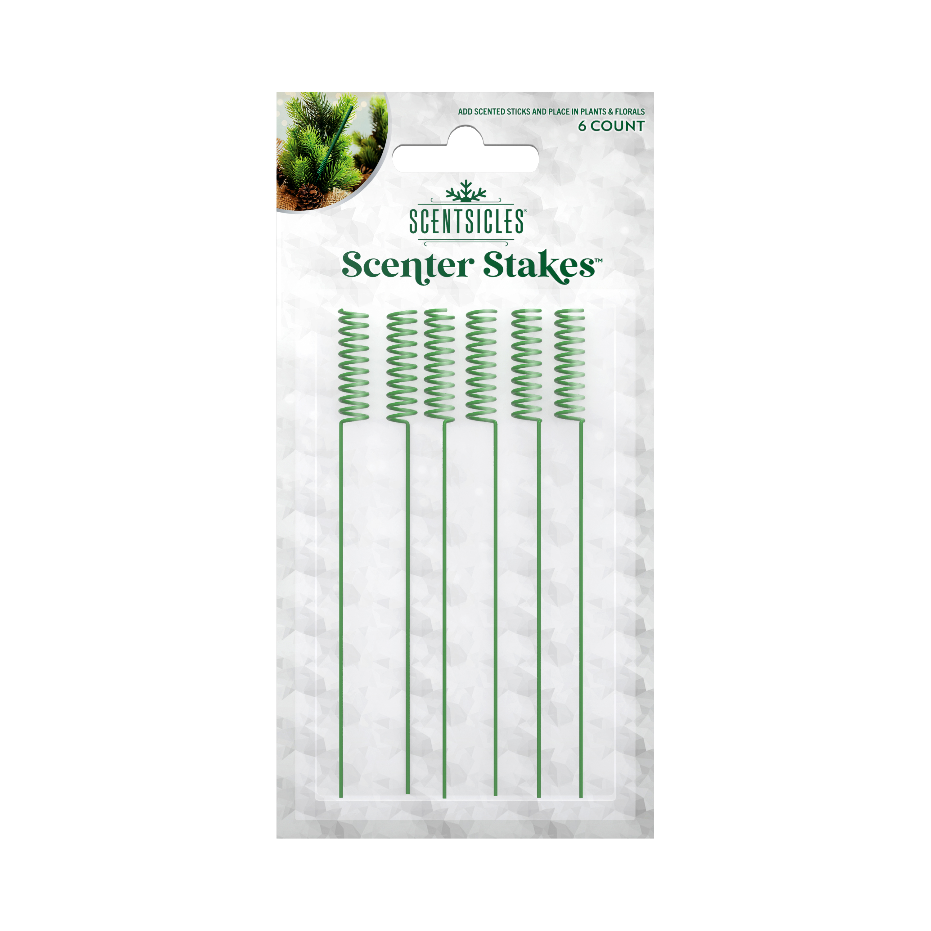 Scentsicles Houder voor Geurstokjes Clip Green 6 stuks