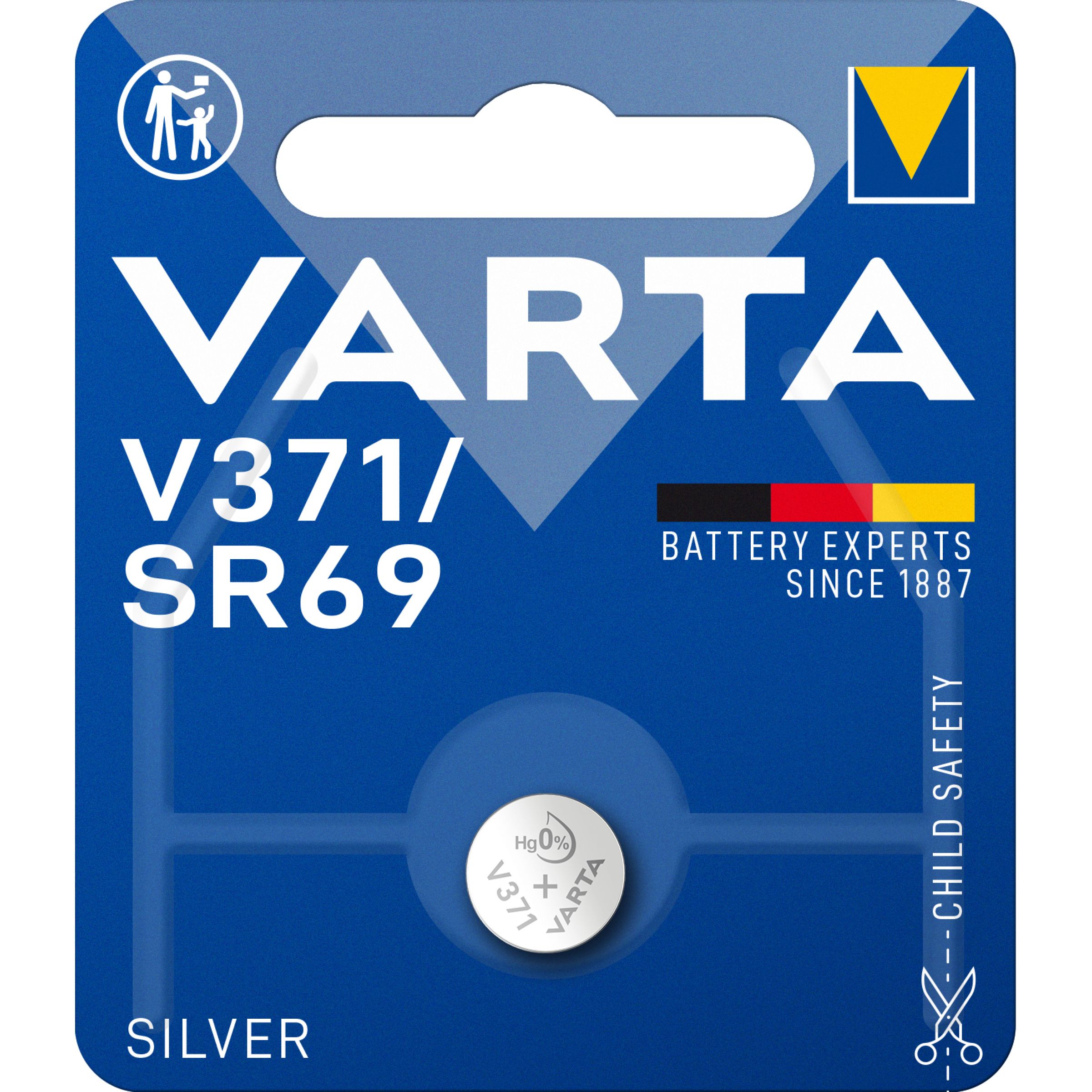 Varta Knoopcel Batterij SR920SW GP370/371/SR920/AG6 - 1 stuk op blister