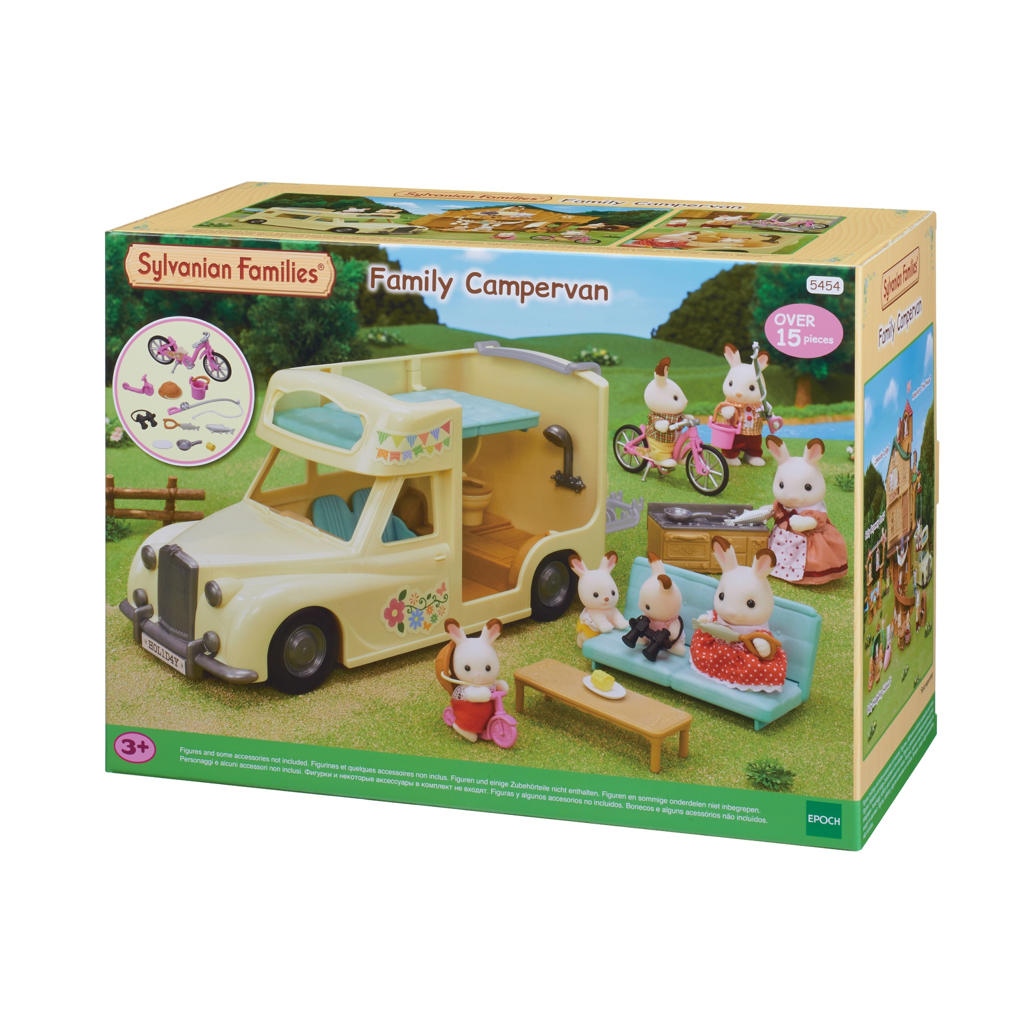 Sylvanian Families 5454 Familie Camper met Meubels