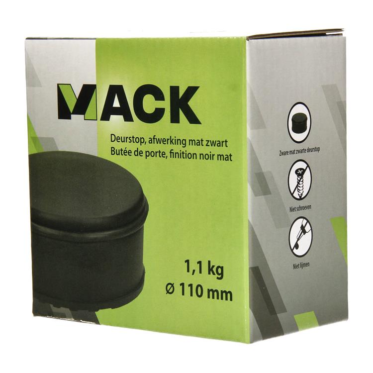 Mack Deurstop Zwaar Zwart Hoog 1.1 kg 110x60 mm