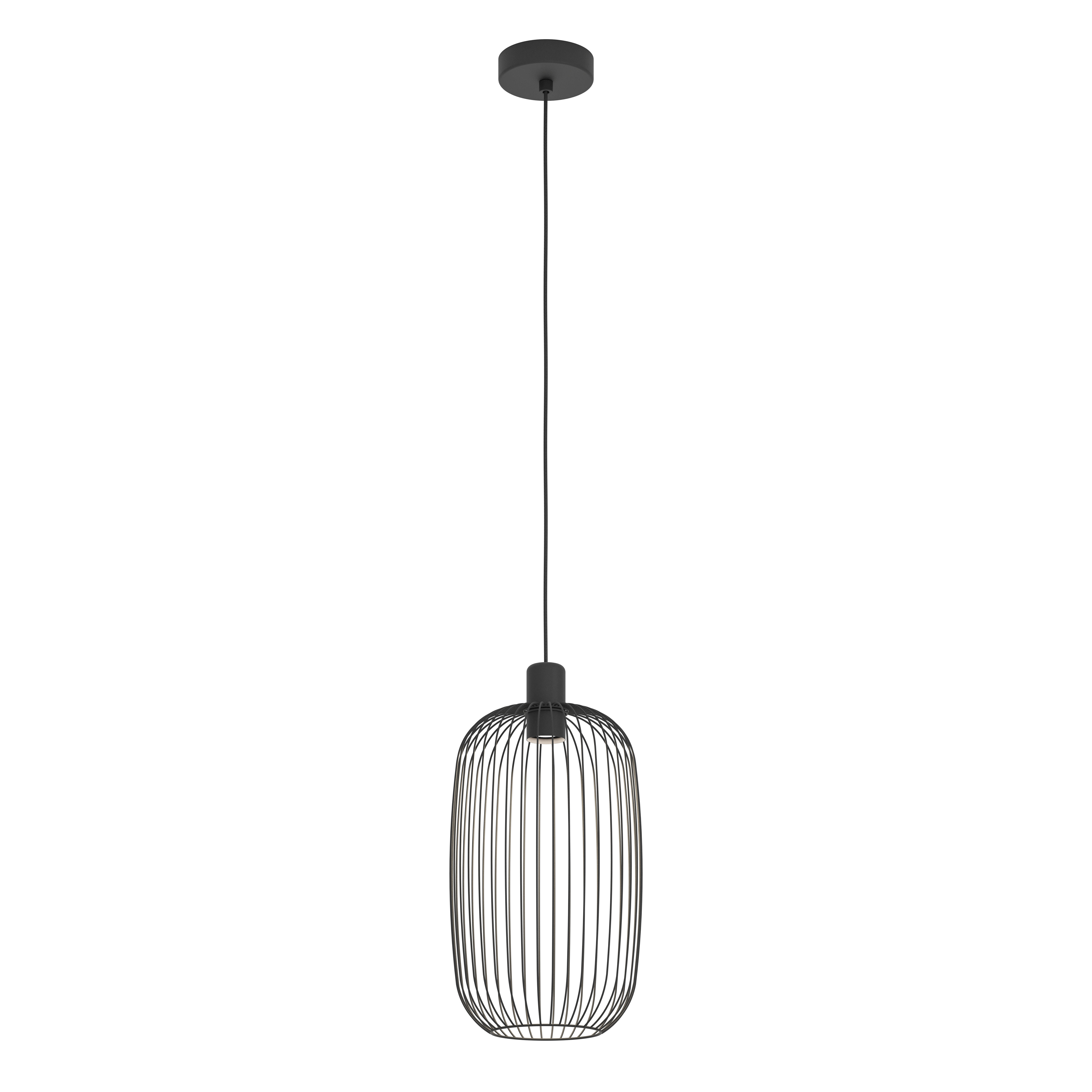 Eglo Lodods Hanglamp Zwart 220mm E27