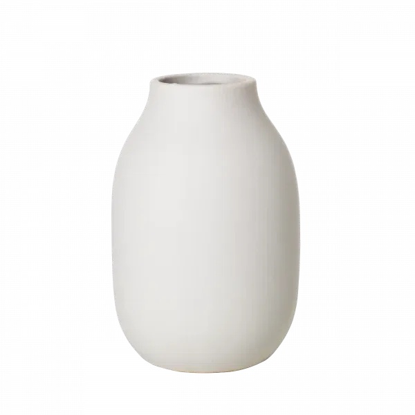 Blomus Vaas Colora Moonbeam 10.5x15 cm - Geglazuurd Keramiek