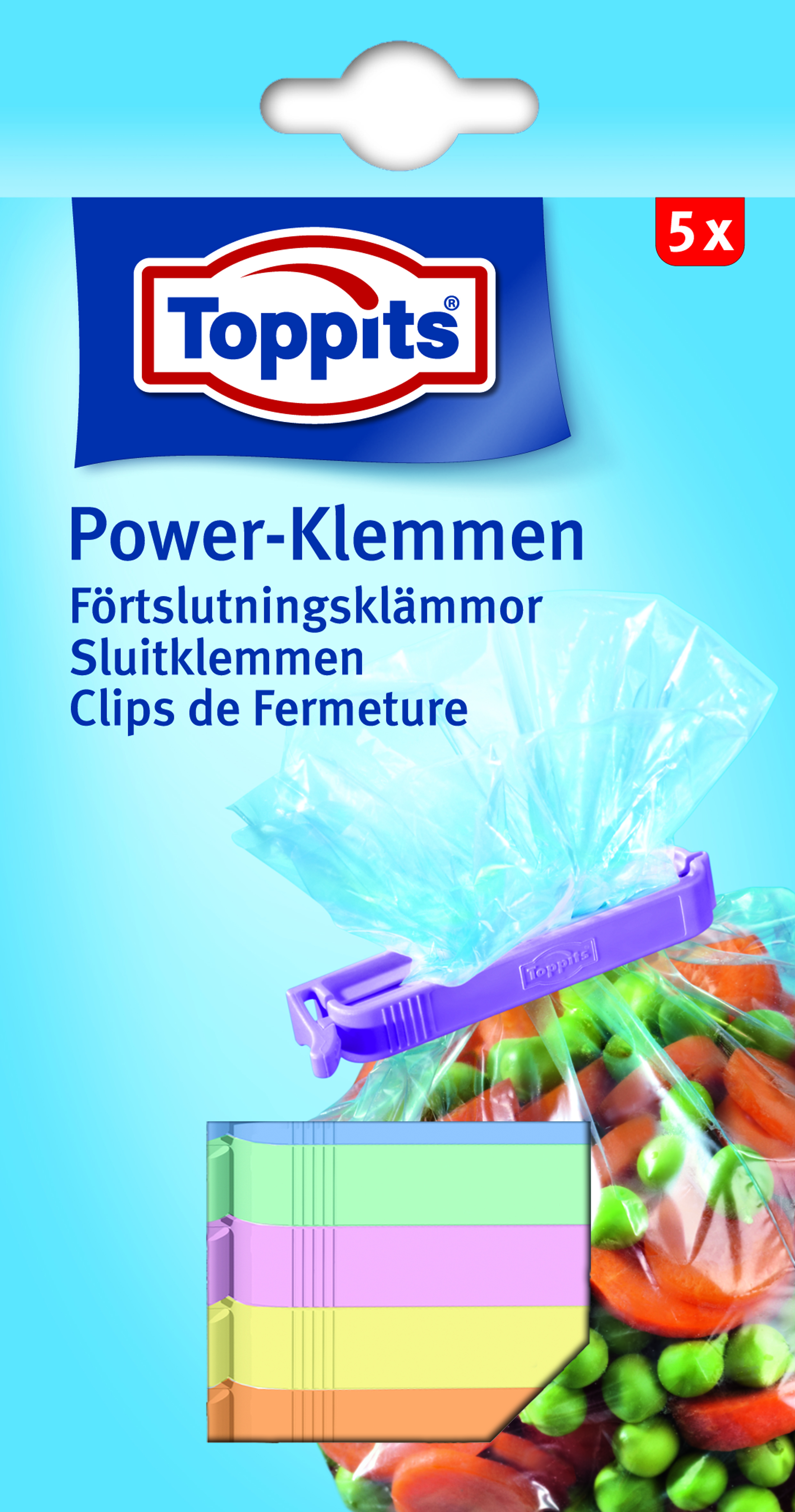 Toppits Powerclips 5 stuks