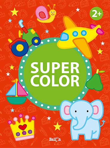 Kleurboek Super color - rood +2 j