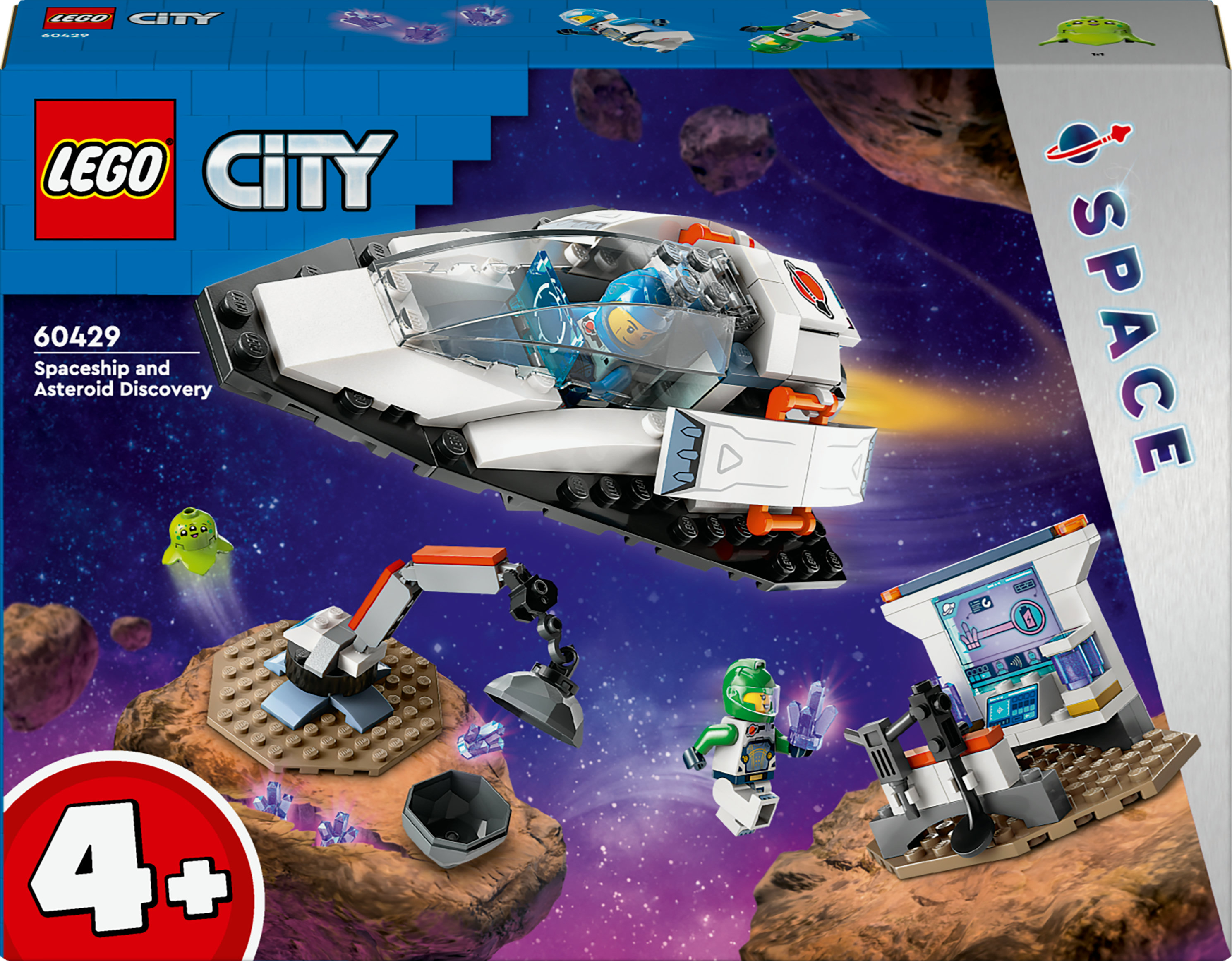 LEGO City 60429 Ruimteschip en ontdekking van de asteroide