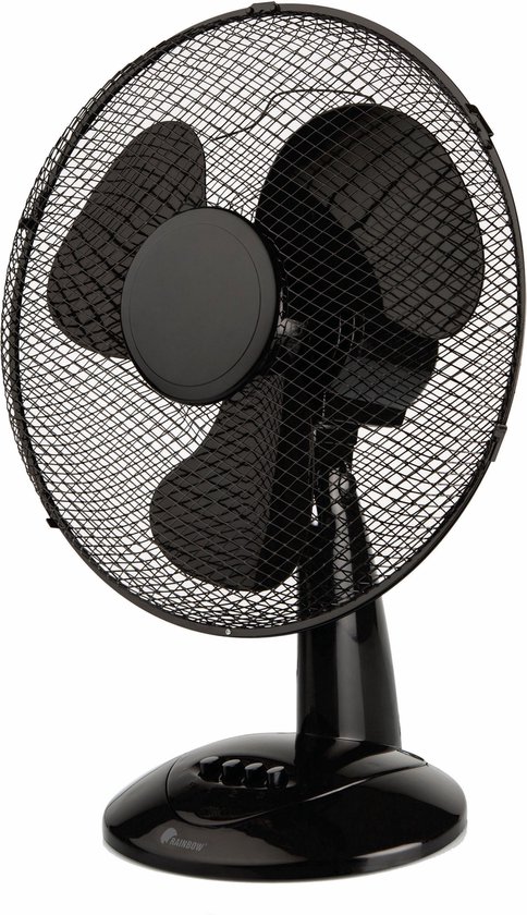 Ventilator Tafelmodel 40 cm Zwart 3 snelheden