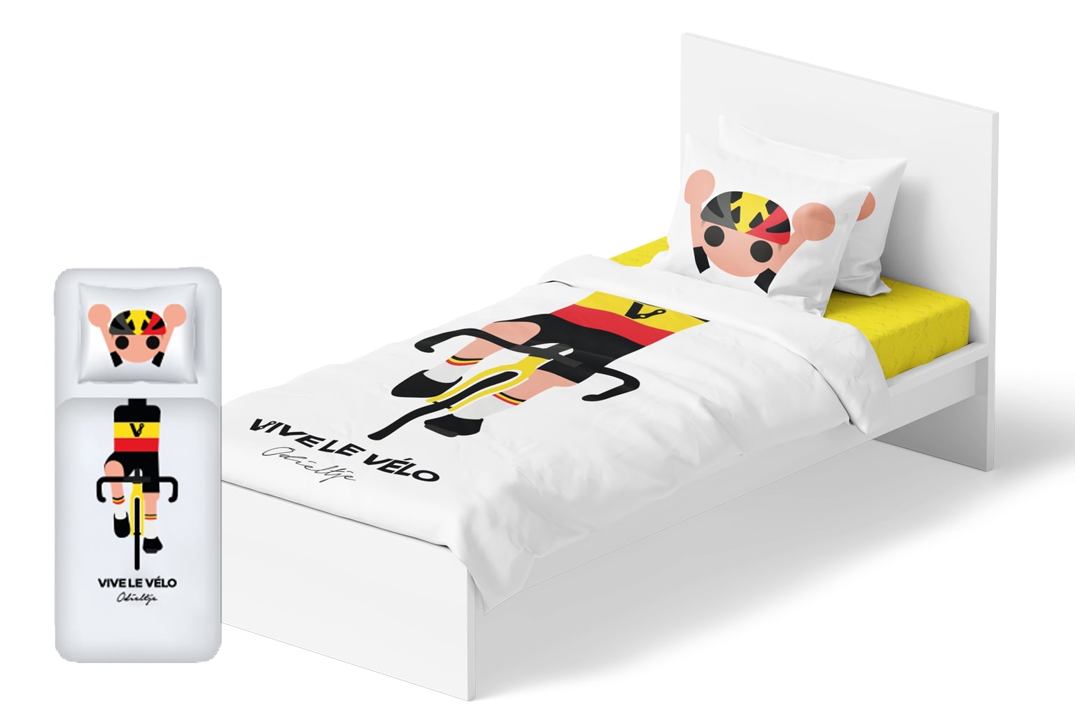 Vive Le Vélo Dekbedovertrek 140x200 cm Odieltje Belgium