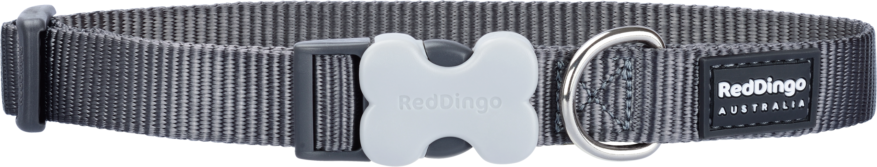 Red Dingo Halsband Grijs-S 15mmx24-36cm
