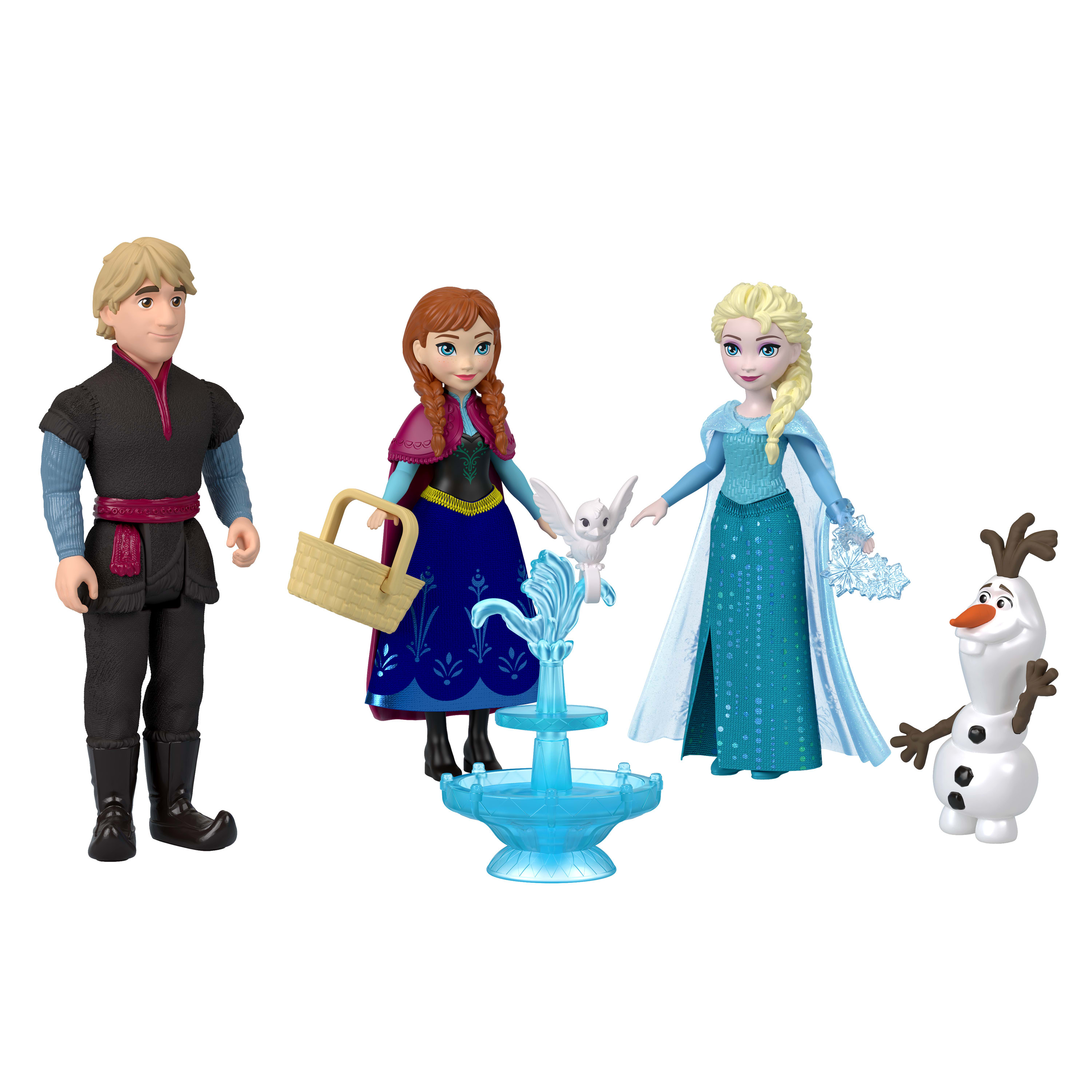 Disney Frozen Anna,Elsa, Kristoff en Olaf met fontein,