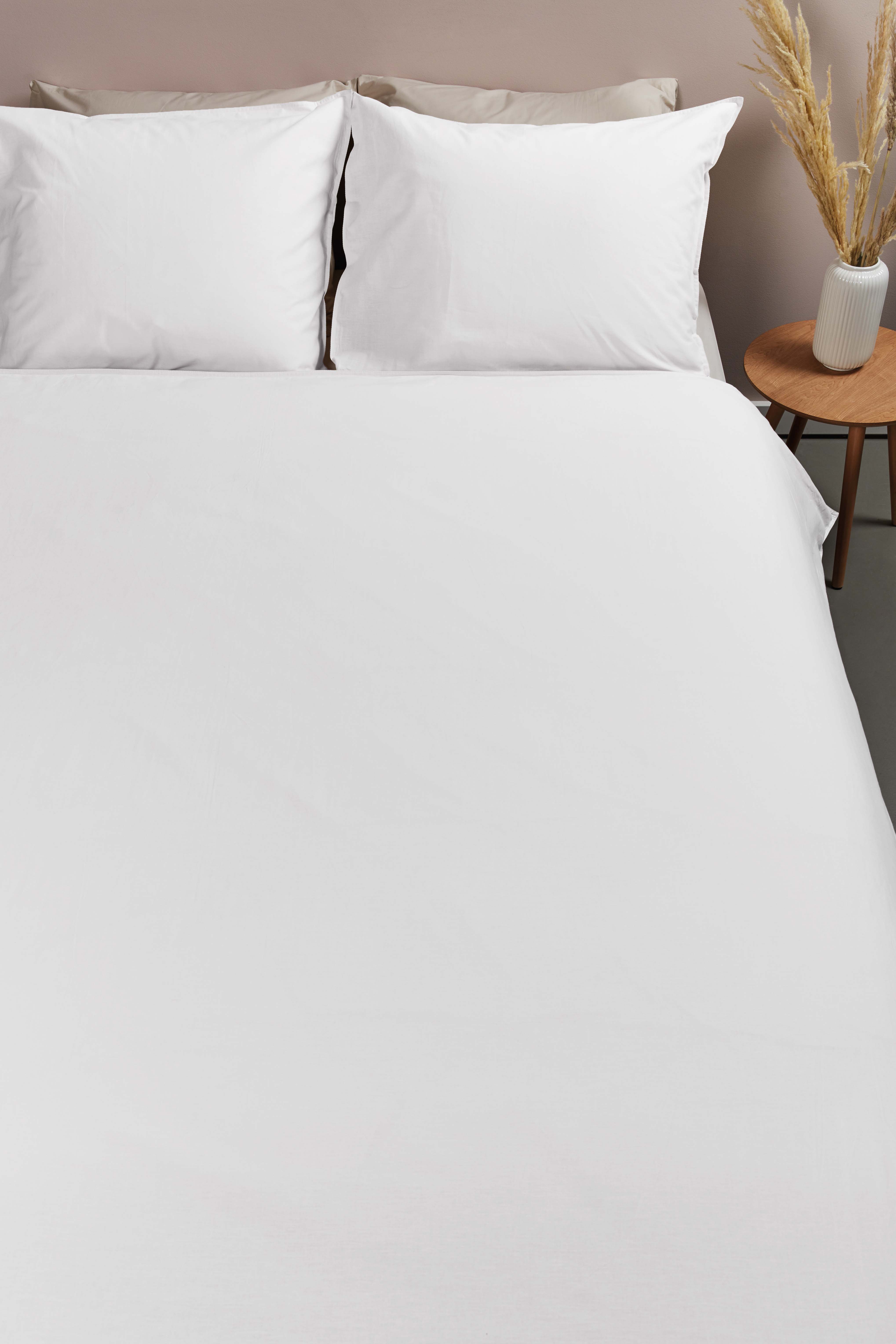 Ambiante Kussensloop Uni 60x70 cm Katoen Wit 2 stuks