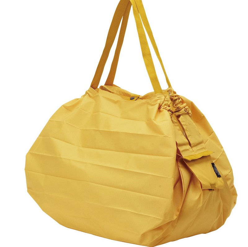 Shupatto One-Pull Shopper Basic  L 40l  Karashi (Mustard) 40x50 cm - Opvouwbaar