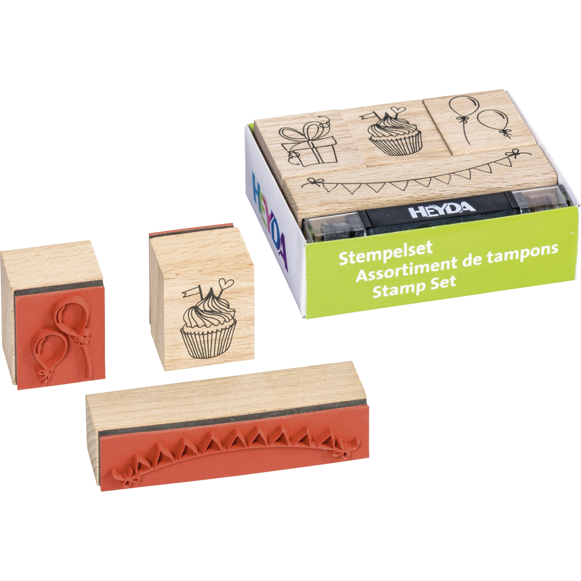 Heyda Stempel Set Party 4 stuks