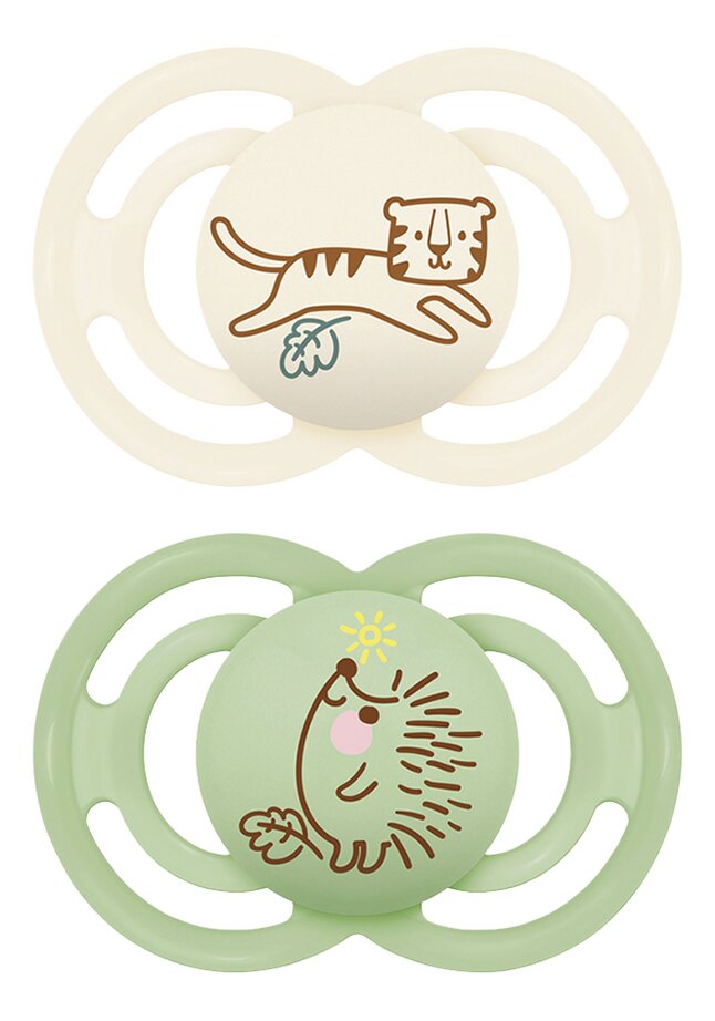 Mam Fopspeen Perfect Start Silicone Blauw 6-16 maand - 2 stuks