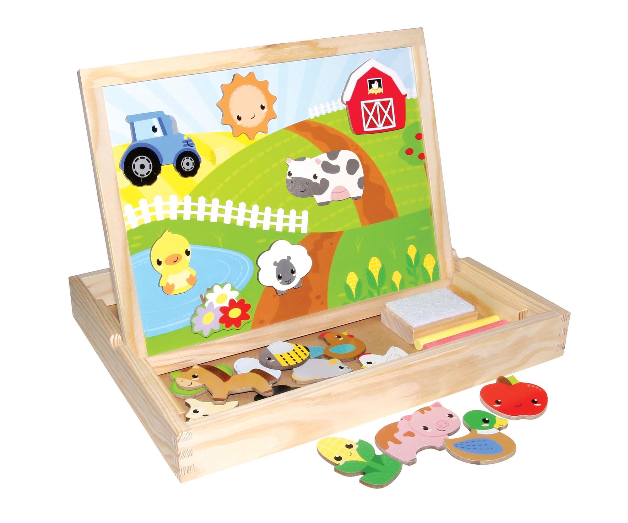 Houten Magnetisch Tekenbord Boerderij