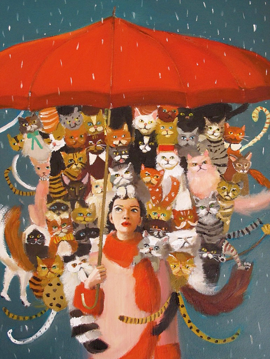 New York Puzzle Company The Cat Countess 1000 stuks