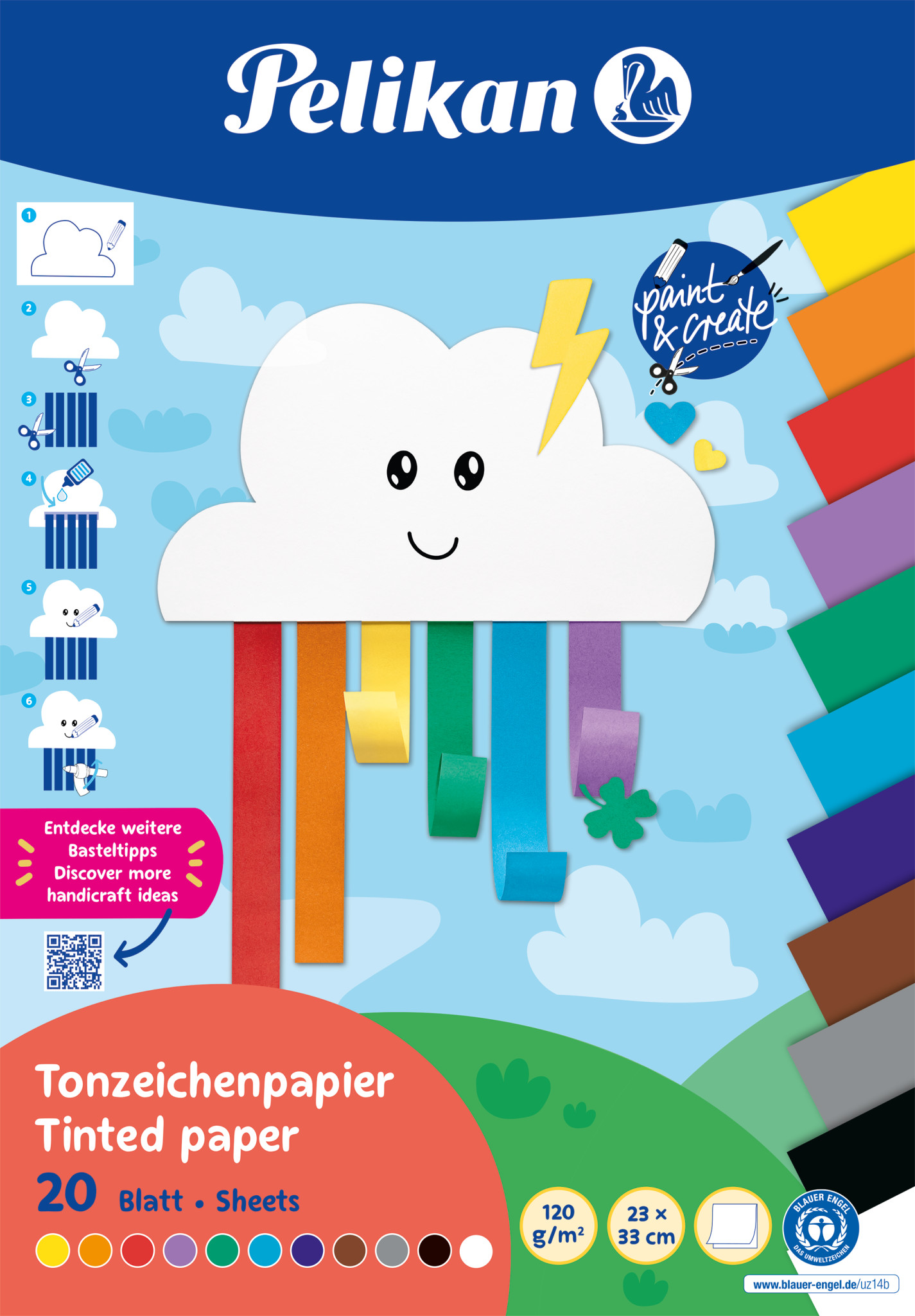 Knutselpapier Gekleurd 100 Vel A4