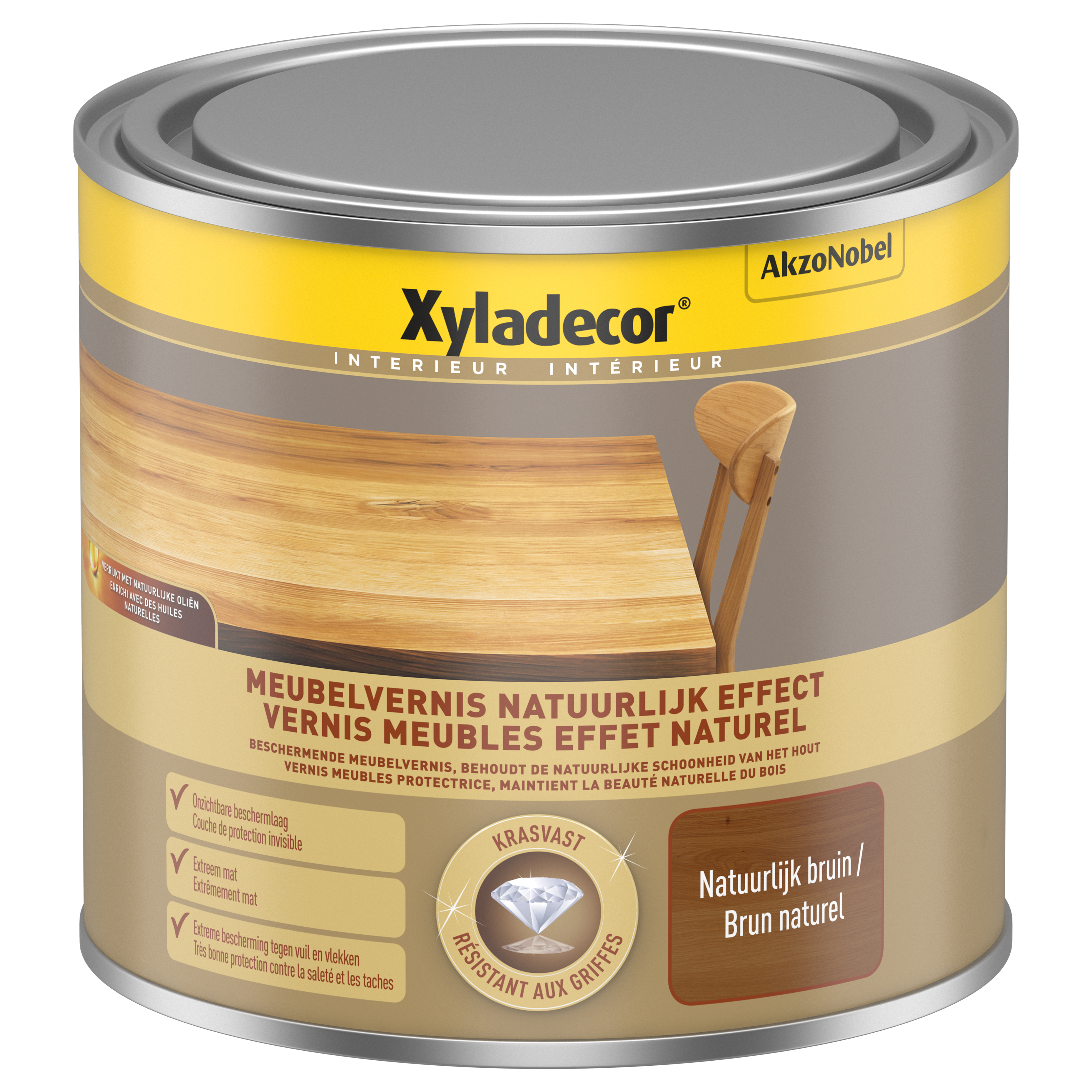 Xyladecor Meubel Vernis 500 ml Bruin Natuurlijk Effect