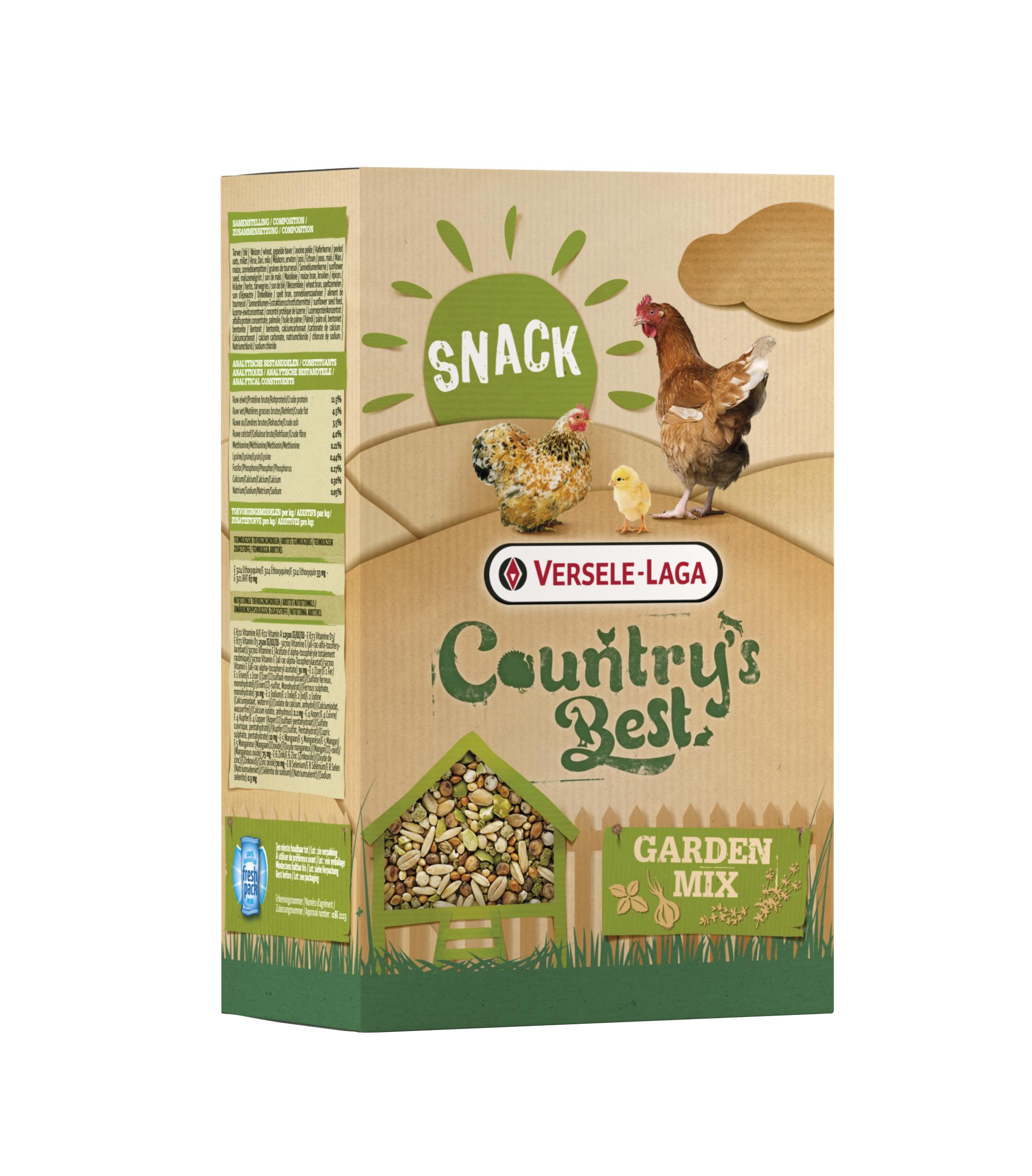 Country's Best Snack Garden Mix 1 kg - Kippenvoer