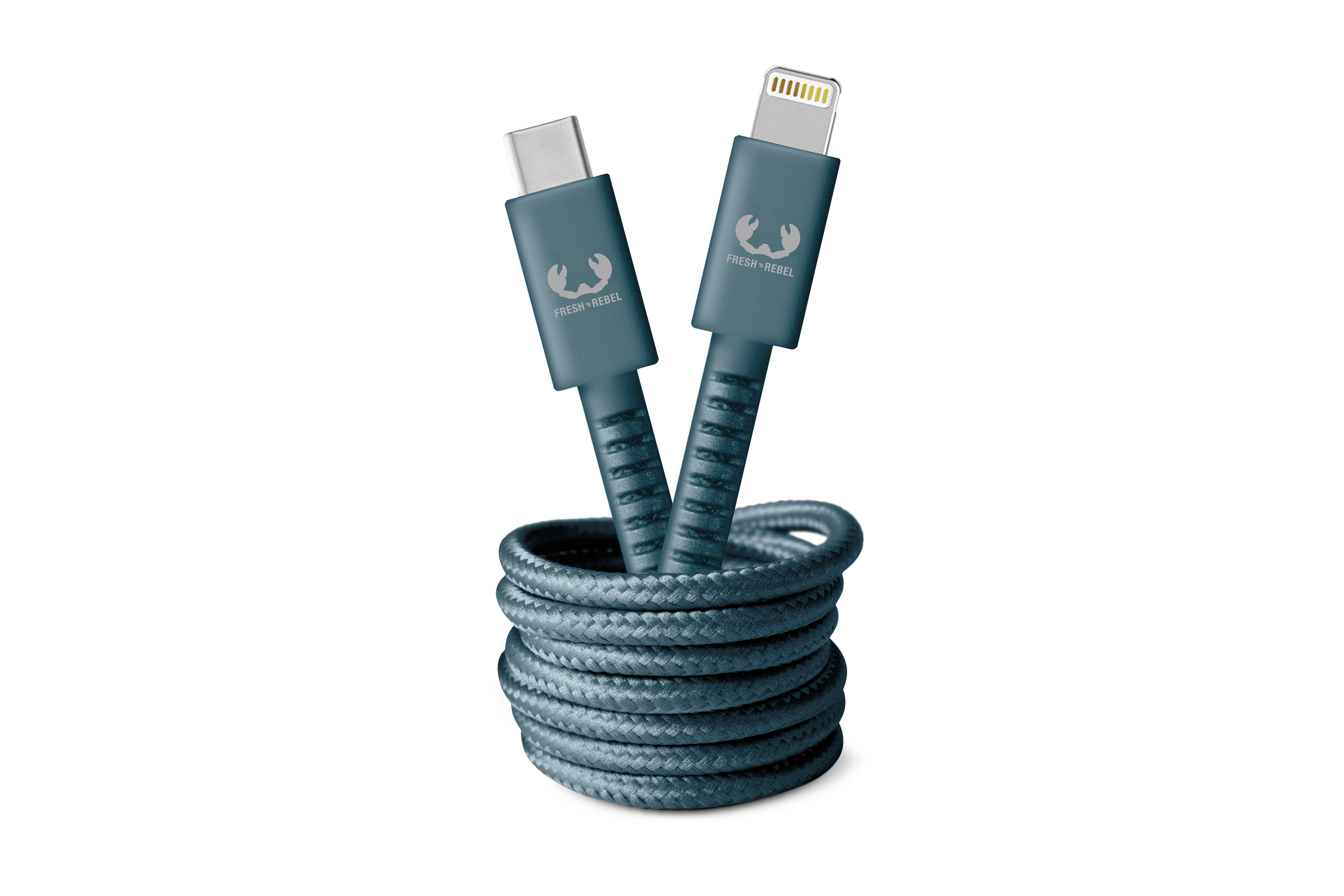 Fresh 'n Rebel USB-C -Lightning Fabriq 2 m Dive Blue