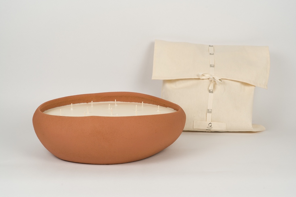 Mon Dada Geurkaars Doteki Sienna XL - Down To Earth - 35x11 cm - Keramiek - 18 Lonten