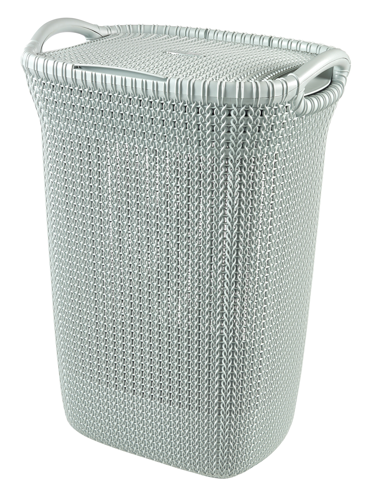 Curver Linnenmand/Wasbox Knit Misty Blue 57l - 45x34x61.5 cm