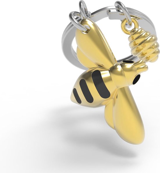 Chocli Sleutelhanger Bij & Honing Goud