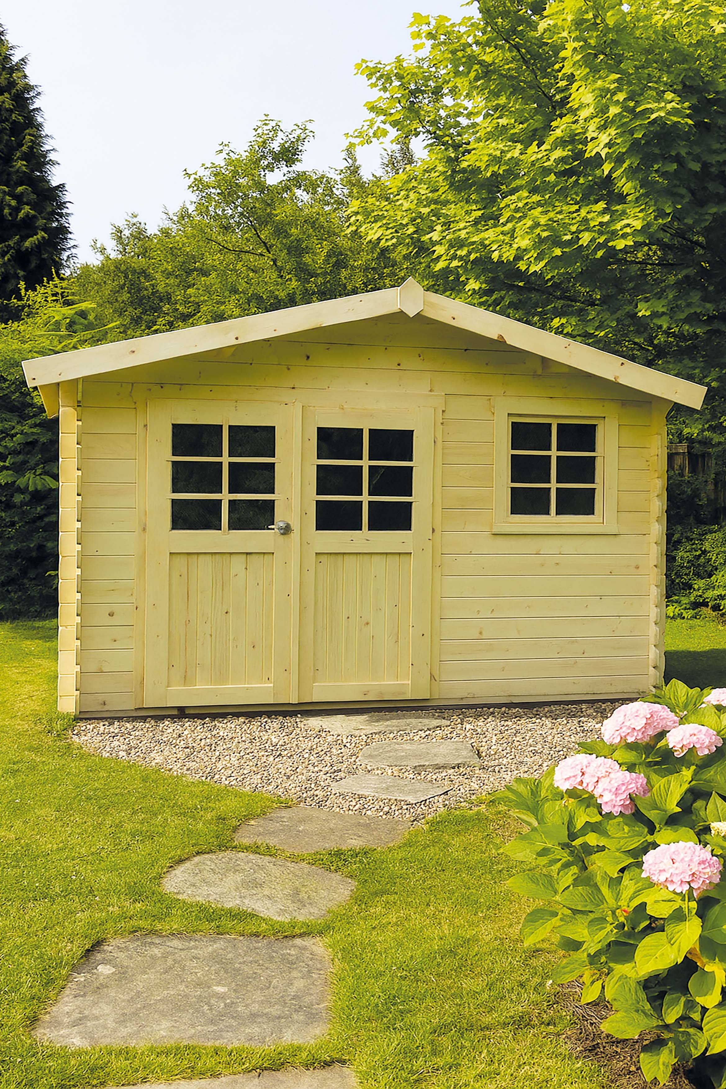 Solid Tuinhuis Chimay 
3580 x  2980 - 390 mm 
28 mm