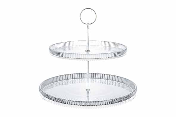 Cosy&Trendy Etagere 2-laags 26.5x25 cm - Glas