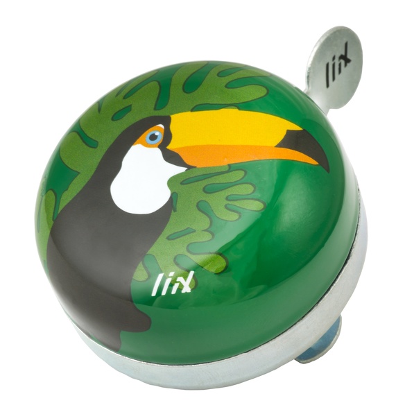Liix Mini Ding Dong Fietsbel Tucan Groen - diameter 60 mm