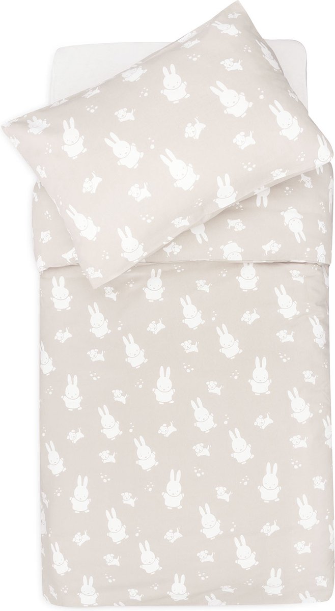 Jollein Dekbedovertrek Miffy and Friends Nougat 100x140 cm