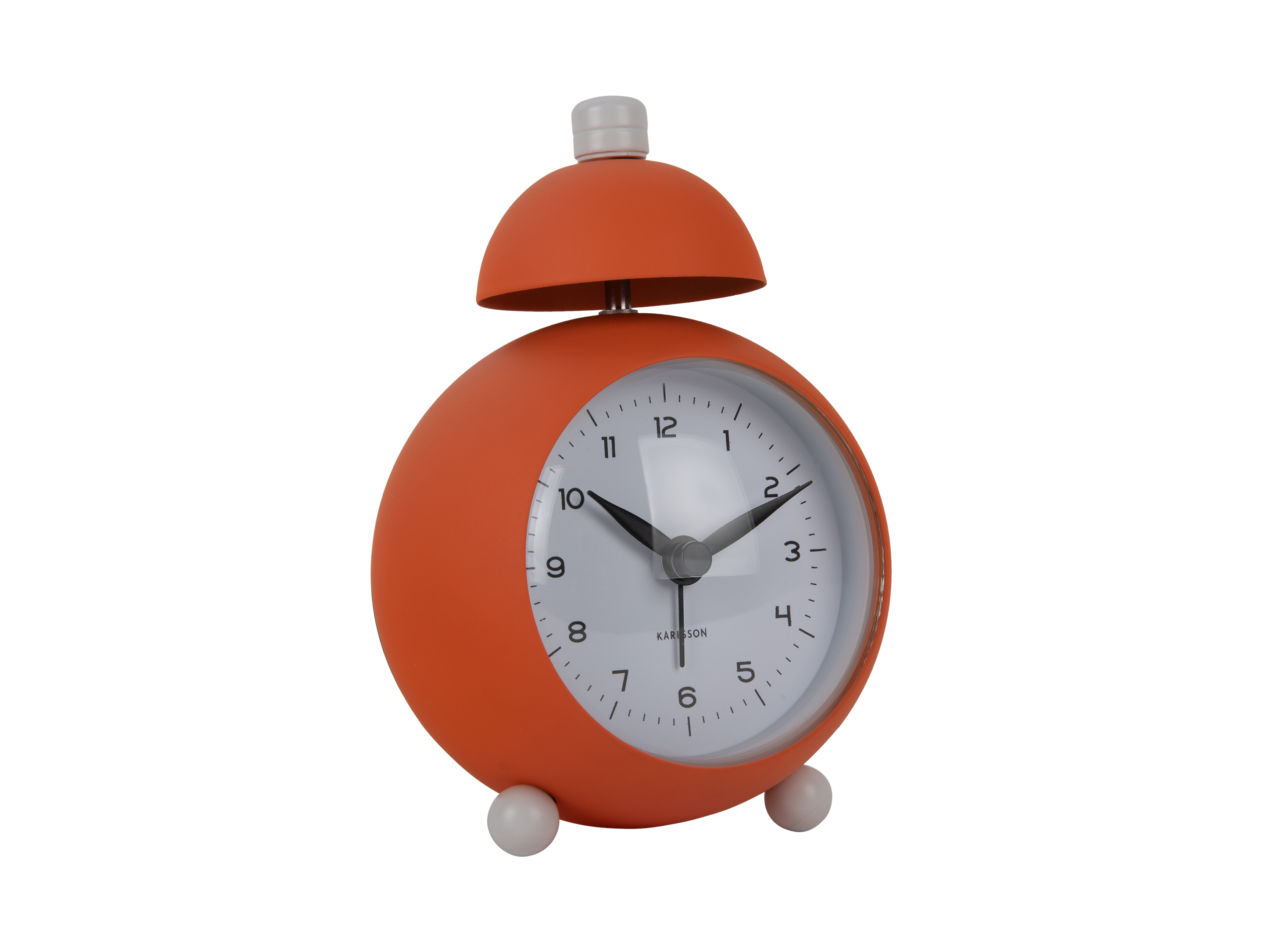 Karlsson Alarmklok Chaplin Bright Orange 7x9x12.7 cm - Analoog