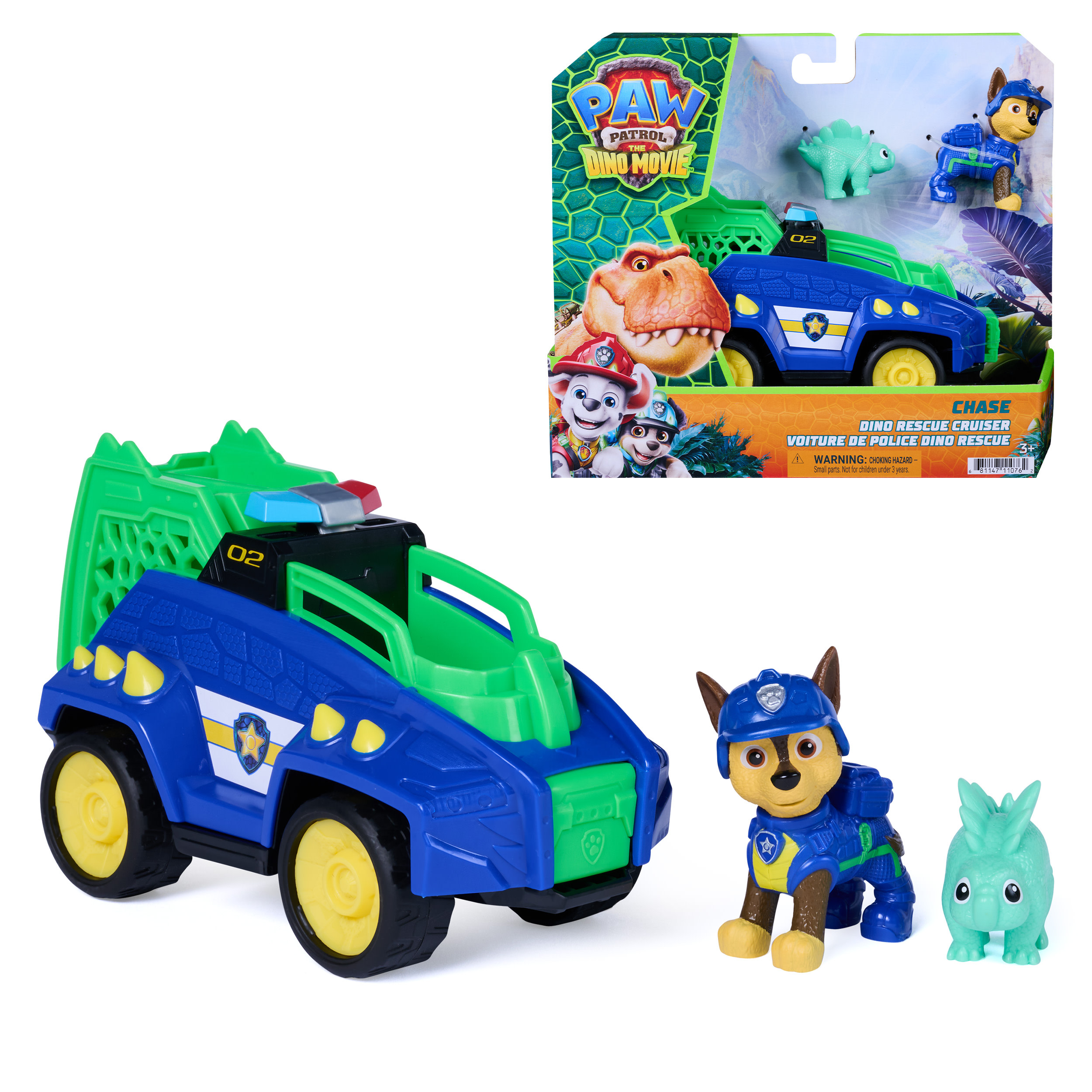 Paw Patrol - Dino Movie - Voertuig met Chase