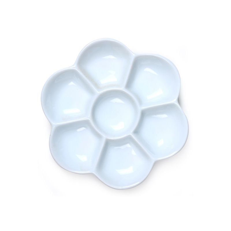 Meeden Schilderspalet Flower Porselein 12cm - 7 Vakjes