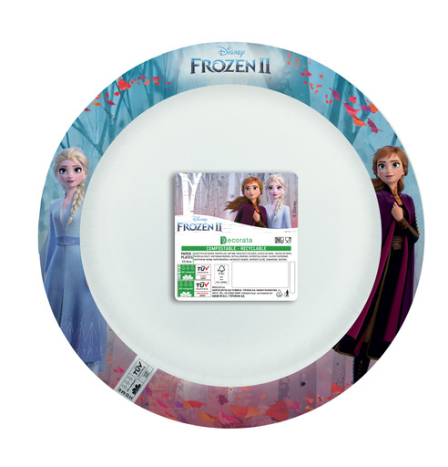 Frozen 2 Bord 24 cm 8 stuks