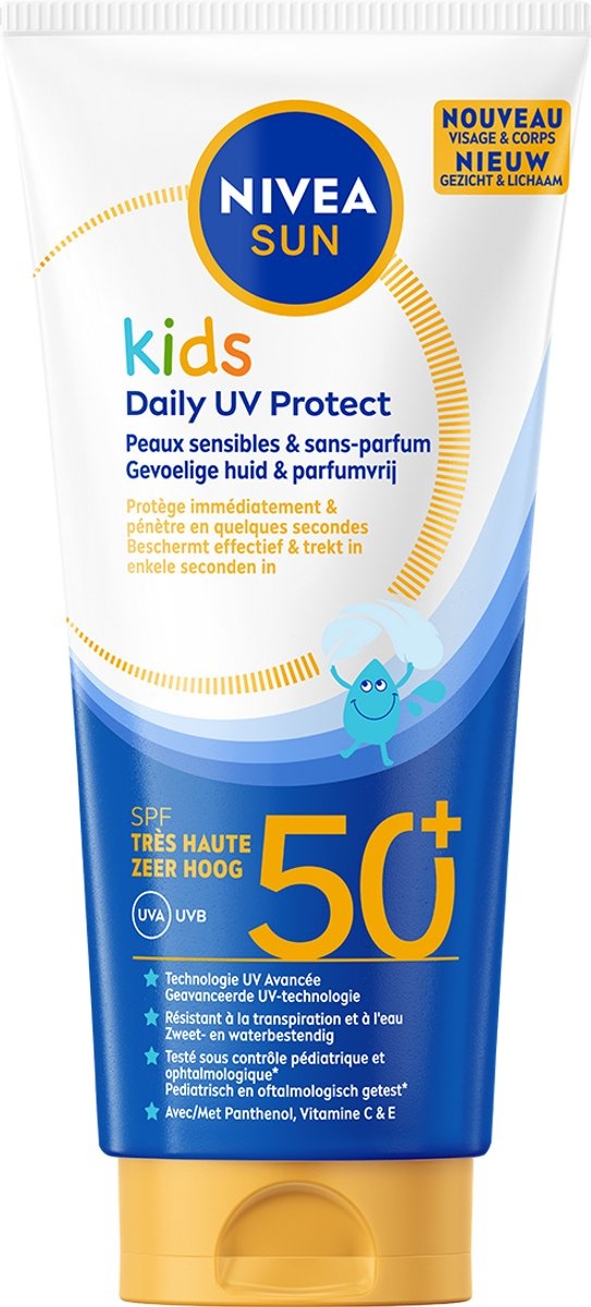 Nivea Sun Zonnemelk Kids Daily UV Tube SPF50 - 100 ml