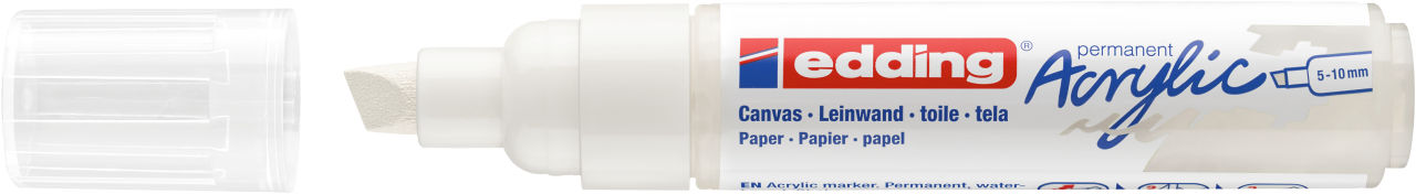 Edding Acrylic Marker e-5000 Breed 5-10 mm - Traffic White - 922