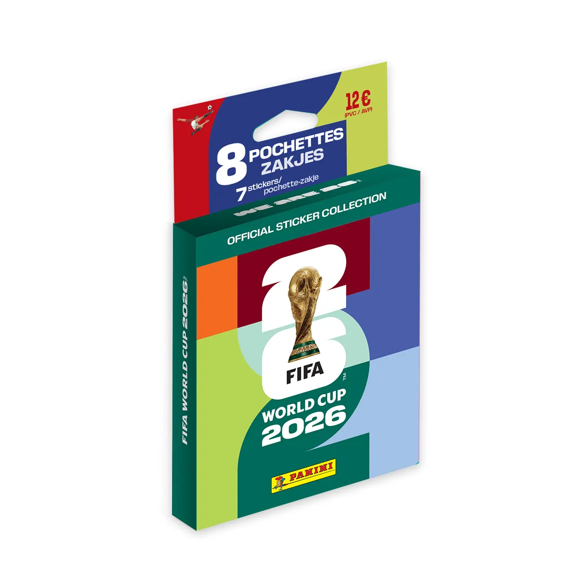 Panini Fifa World Cup 2026 Stickers Blister 8 Zakjes - 7 Stickers/zakje